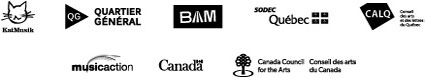 KatMusik / Quartier Général / BAM / SODEC / CALQ / Musicaction / Canada / CAC